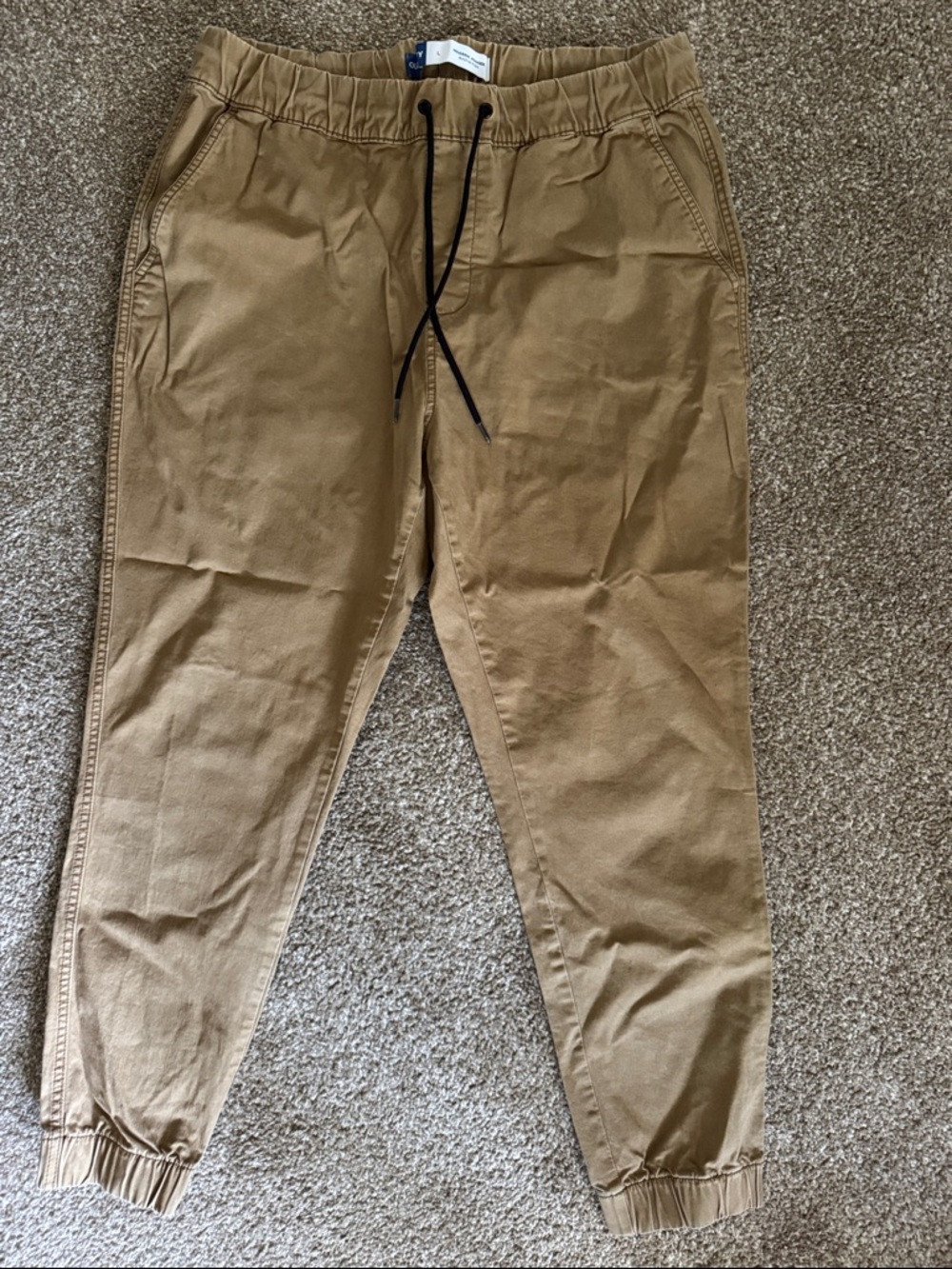 Old Navy Men's Khaki Drawstring Jogger Pants